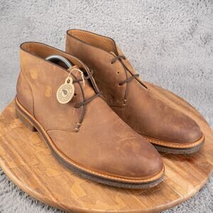 Johnston & Murphy Calder Chukka Men’s Boots Brown Oiled Full Grain - Size 11 M
